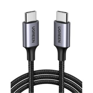 UGREEN 50152 USB-C TO USB-C 2.0 PD FAST CHARGING CABLE 60W 2M BRAIDED BLACK