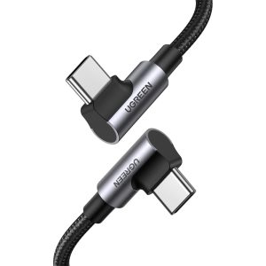 UGREEN 70696 ANGLED USB-C TO C CABLE BRAIDED 1M