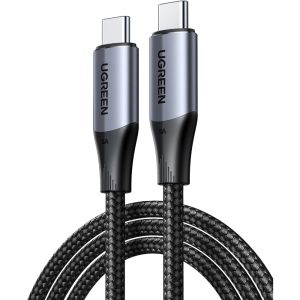 UGREEN 80150 USB-C 3.2 M/M GEN2 240W CABLE BRAIDED 1M 4K@60HZ BLK