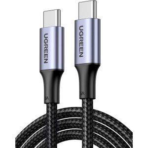 UGREEN 70429 TYPE-C TO C CABLE ALUMINUM BRAIDED 100W 2M