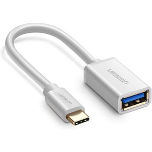 UGREEN 30702 USB-C MALE TO USB 3.0A F/M CABLE ( WHITE )
