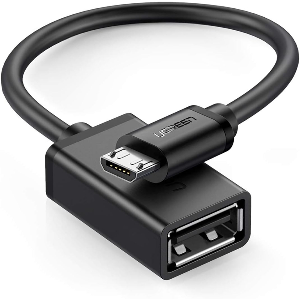 UGREEN 10396 MICRO USB MALE TO USB-A F/M OTG CABLE 15CM
