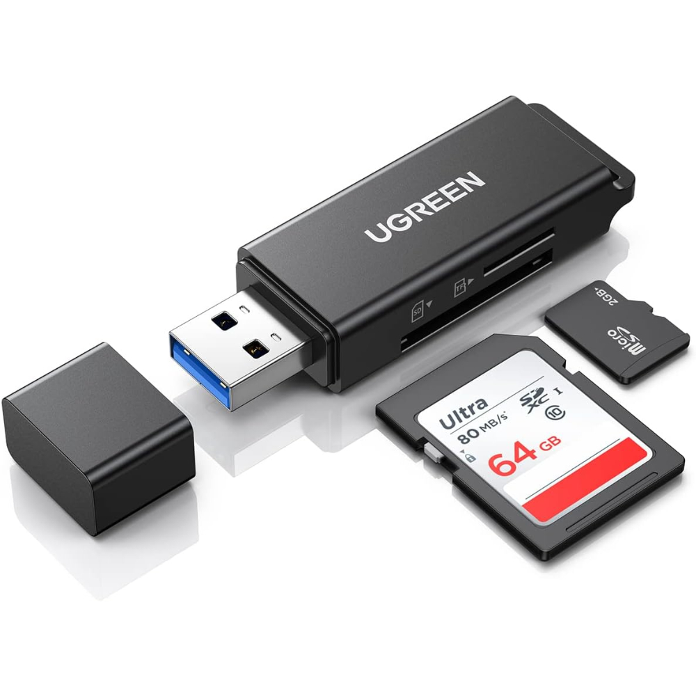 UGREEN 40752 USB 3.0 Dual Slot SD and TF Card Reader