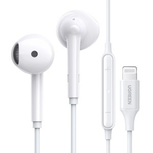 UGREEN 80649 IN-EAR EARPHONES WITH LIGHTNING CONNECTOR WHITE