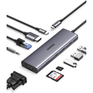 UGREEN 15601 USB-C 10-IN-1 MULTIFUNCTION ADAPTER