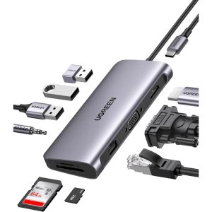 UGREEN 80133 USB-C 10-IN-1 MULTIFUNCTION ADAPTER