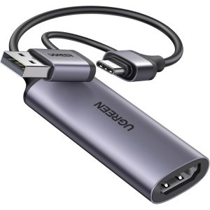 UGREEN 25854 HDMI Capture Card 1080P 60FPS USB 3.0 Video Recorder for Streaming & Gaming (4K@30Hz Input)