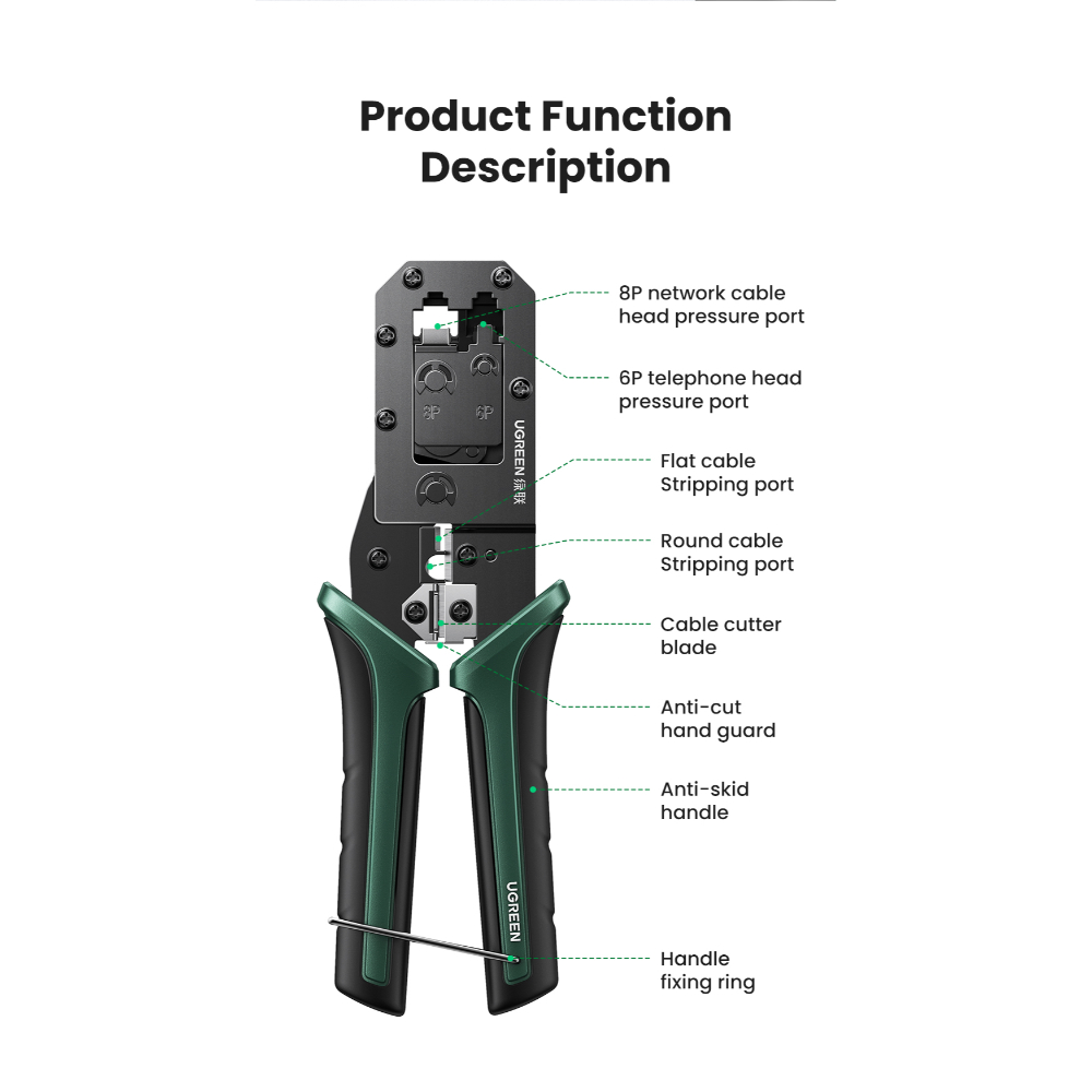 UGREEN 70683 MULTIFUNCTION CRIMPING TOOL - Image 12