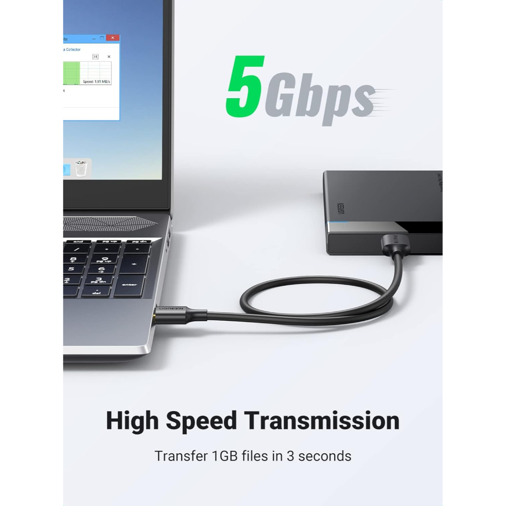 UGREEN 10841 USB 3.0 TO MICRO USB-B CABLE 1M - Image 2