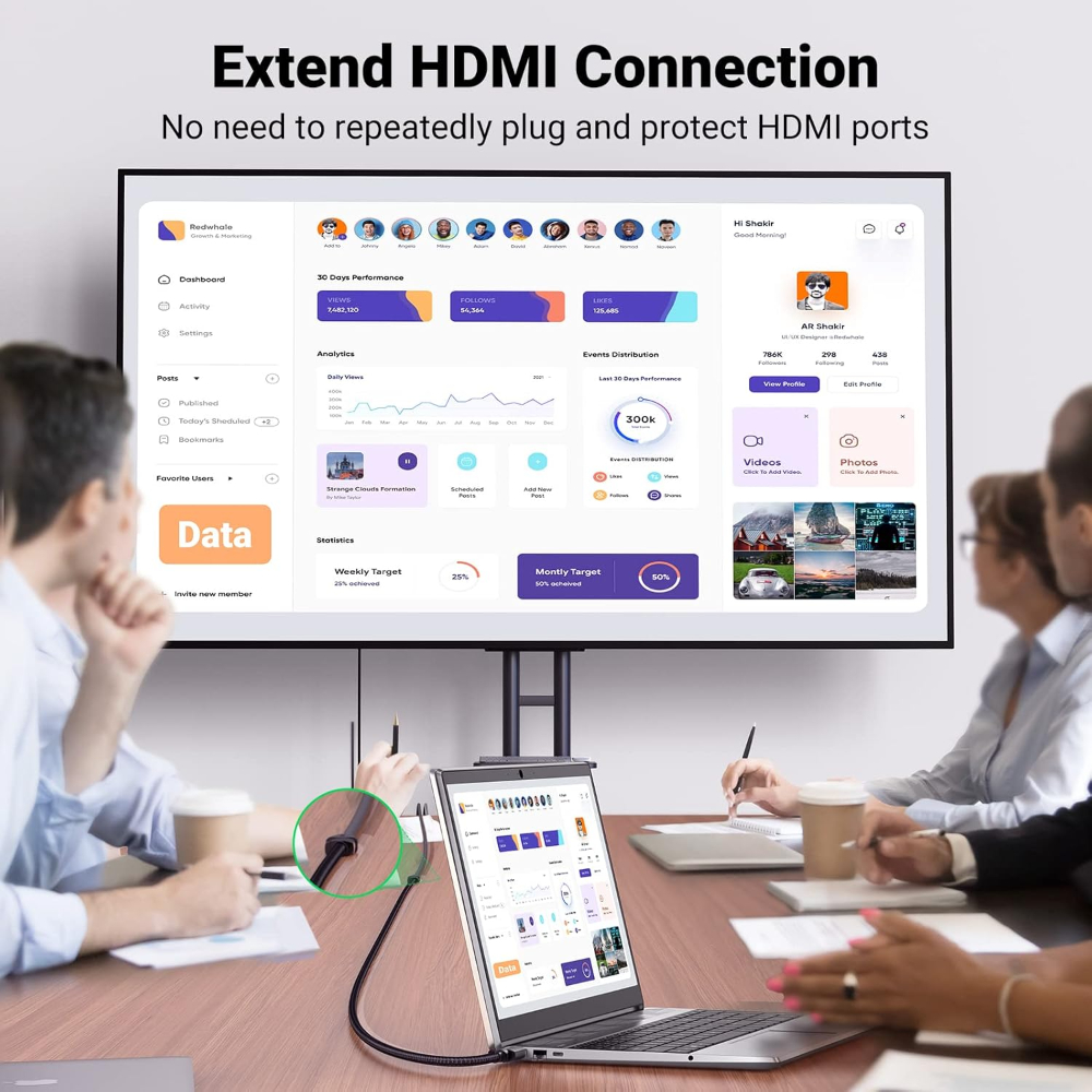 UGREEN 40450 8K 60Hz HDMI Extension Cable 2M in Pakistan
