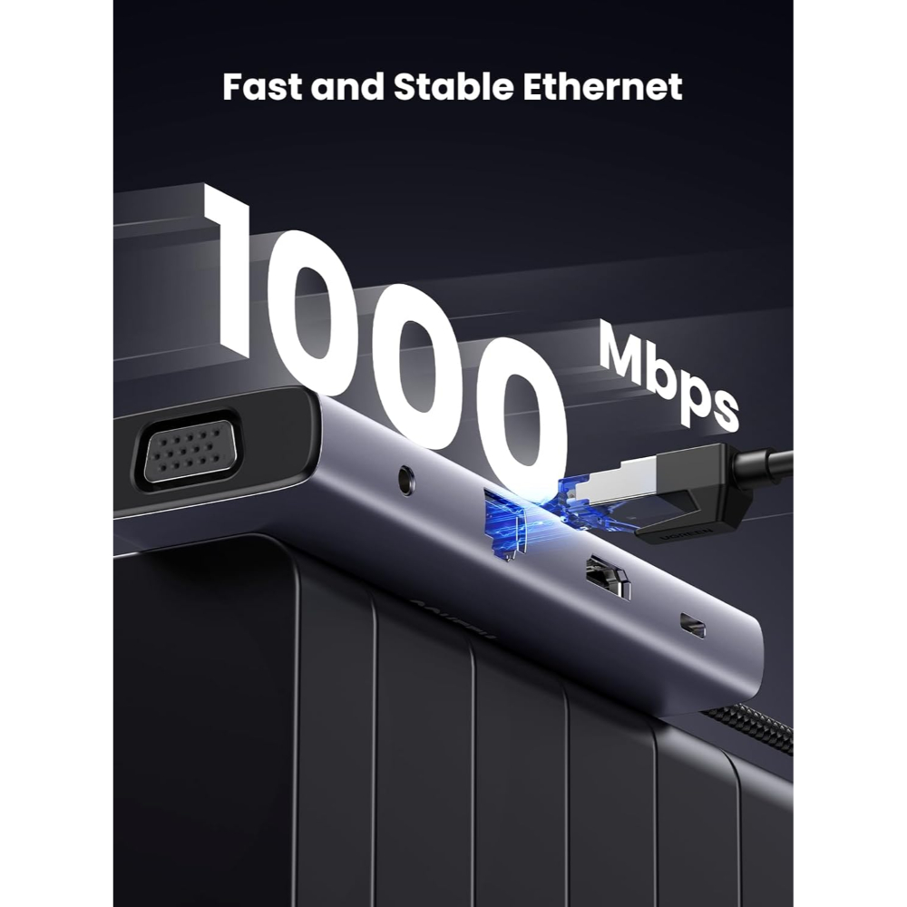 UGREEN 15601 USB-C 10-IN-1 MULTIFUNCTION ADAPTER - Image 2