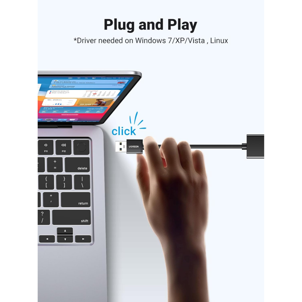 UGREEN 20256 USB 3.0 TO GIGABIT ETHERNET ADAPTER - Image 3