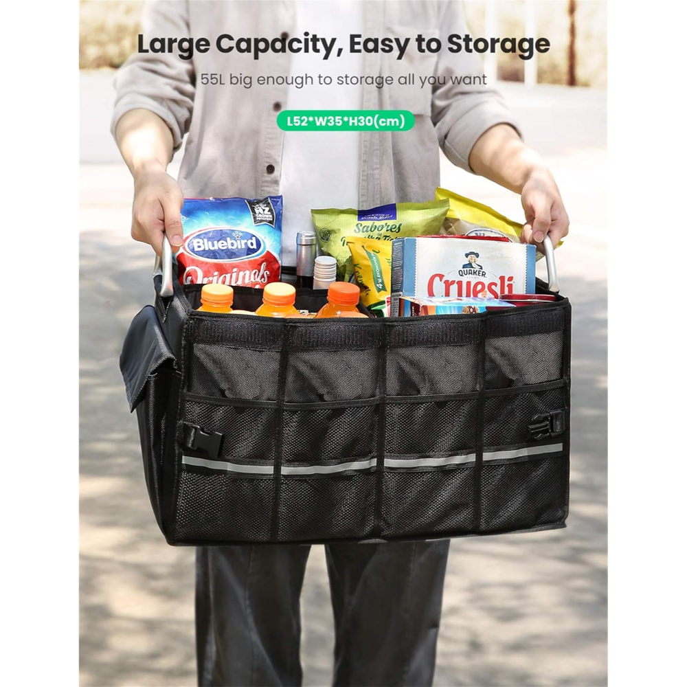 UGREEN 80710 CAR TRUNK ORGANIZER 55L OXFORD + ALUMINIUM ALLOY - Image 3