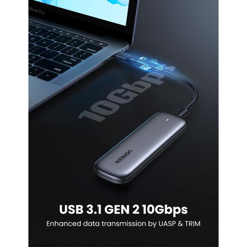 UGREEN 60354 M.2 NVME PORTABLE SSD ENCLOSURE - Image 3