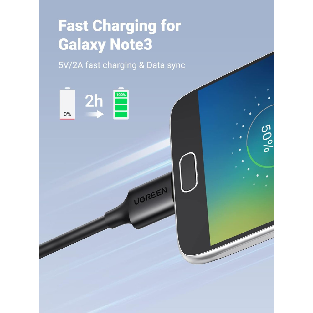 UGREEN 10841 USB 3.0 TO MICRO USB-B CABLE 1M - Image 4