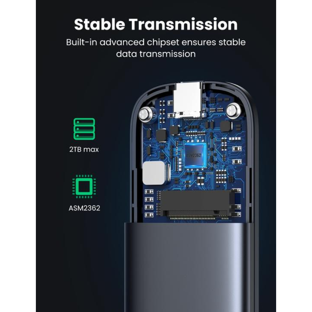 UGREEN 60354 M.2 NVME PORTABLE SSD ENCLOSURE - Image 4