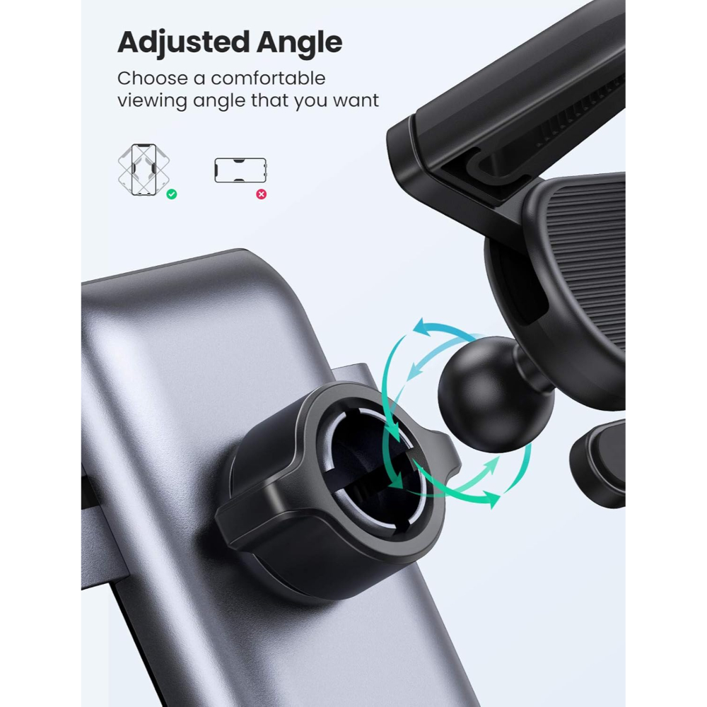 UGREEN 30401 GRAVITY PHONE HOLDER FOR ROUND AIR VENT - Image 4