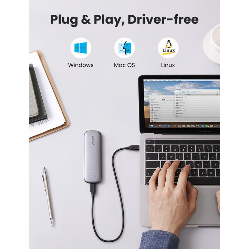 UGREEN 60354 M.2 NVME PORTABLE SSD ENCLOSURE - Image 5