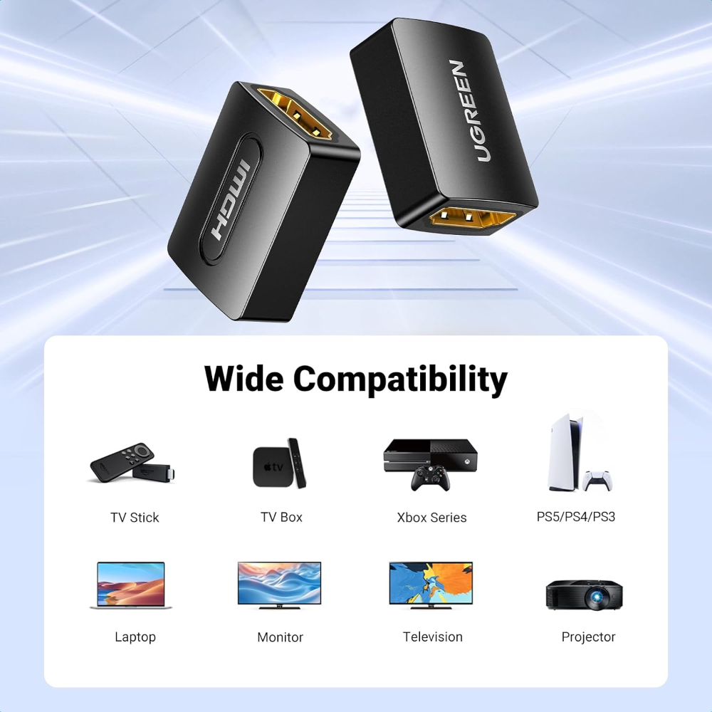 UGREEN 20107 HDMI FEMALE TO FEMALE COUPLER ADAPTER - Image 7