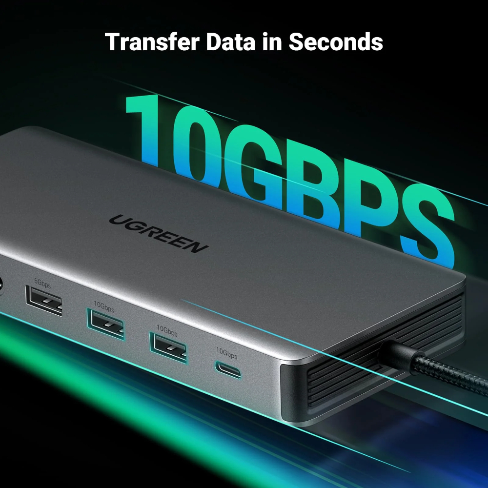 UGREEN 15978 USB-C 13-IN-1 MULTIFUNCTION DOCKING STATION TRIPLE DISPLAY 4K - Image 6