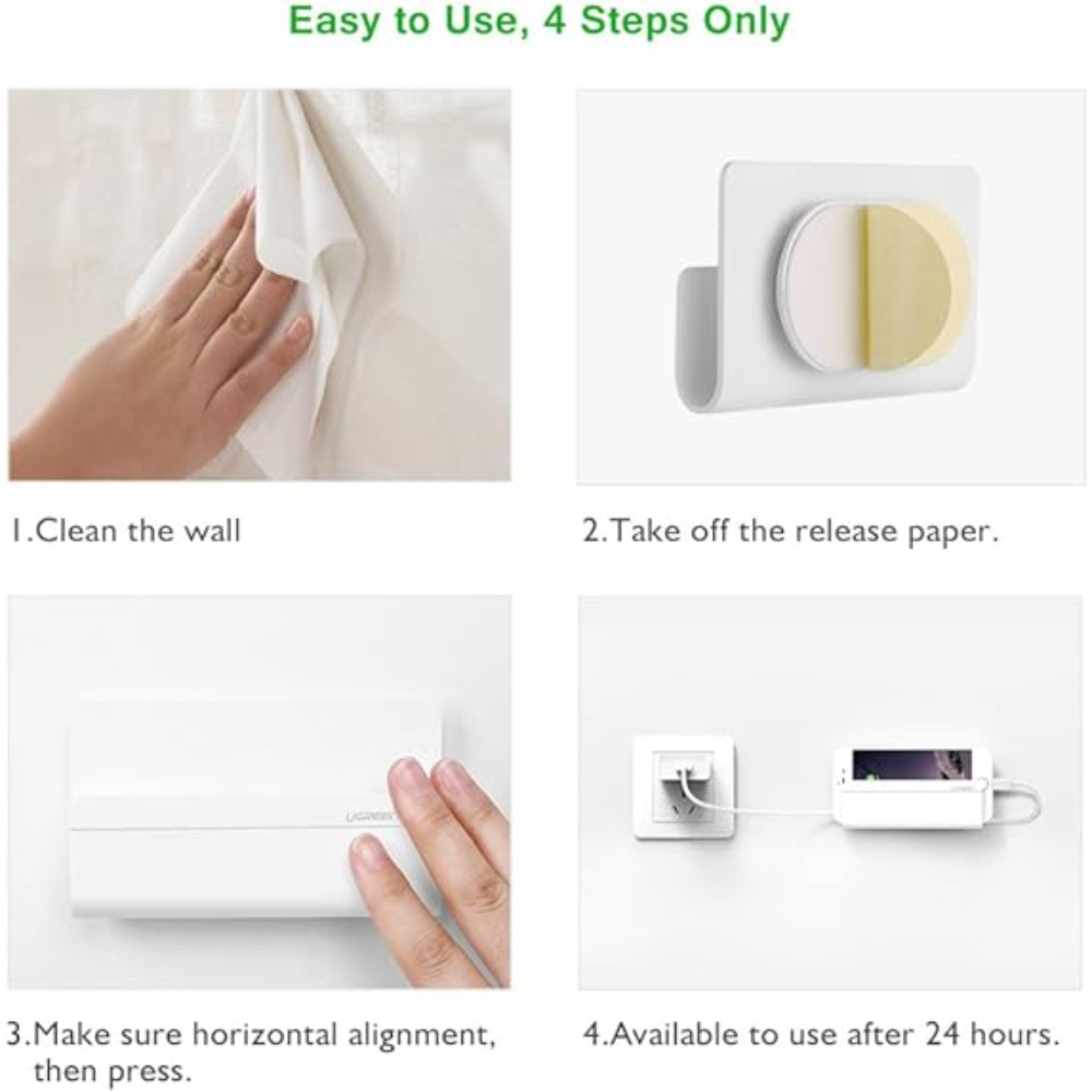 UGREEN 30394 ADHESIVE WALL PHONE CHARGING HOLDER - Image 3