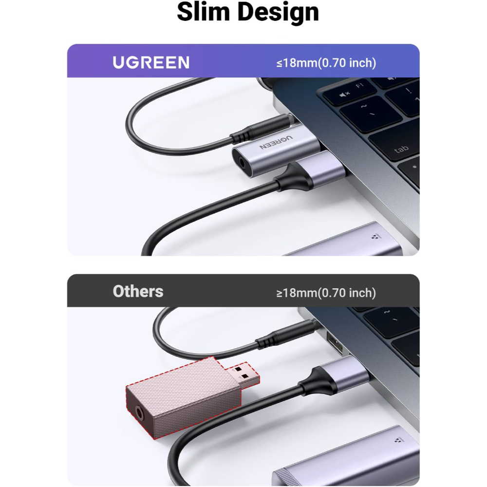 UGREEN 80864 USB TO 3.5MM STEREO SOUND ADAPTER - Image 6