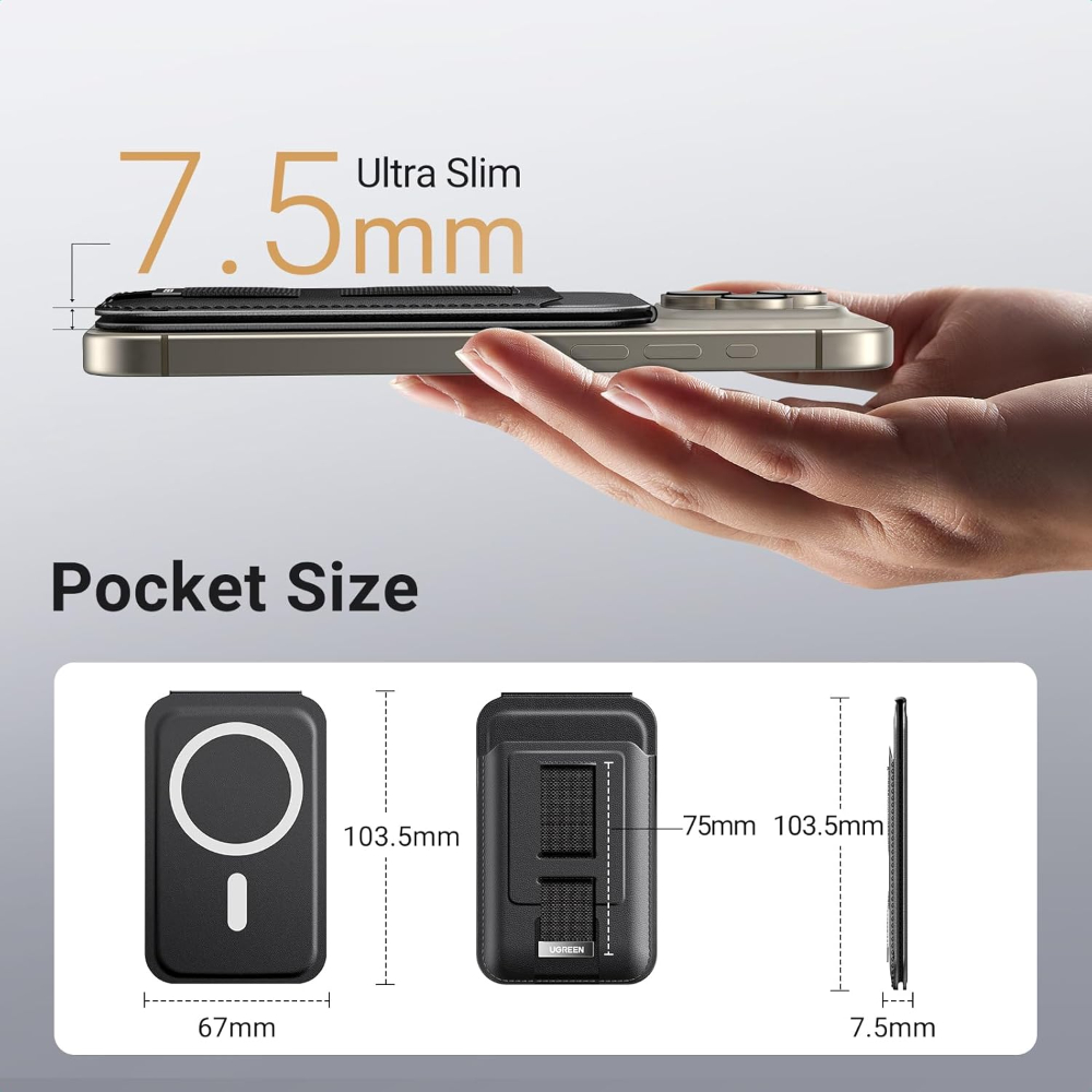 UGREEN 45166 MAGNETIC WALLET WITH STAND - Image 7