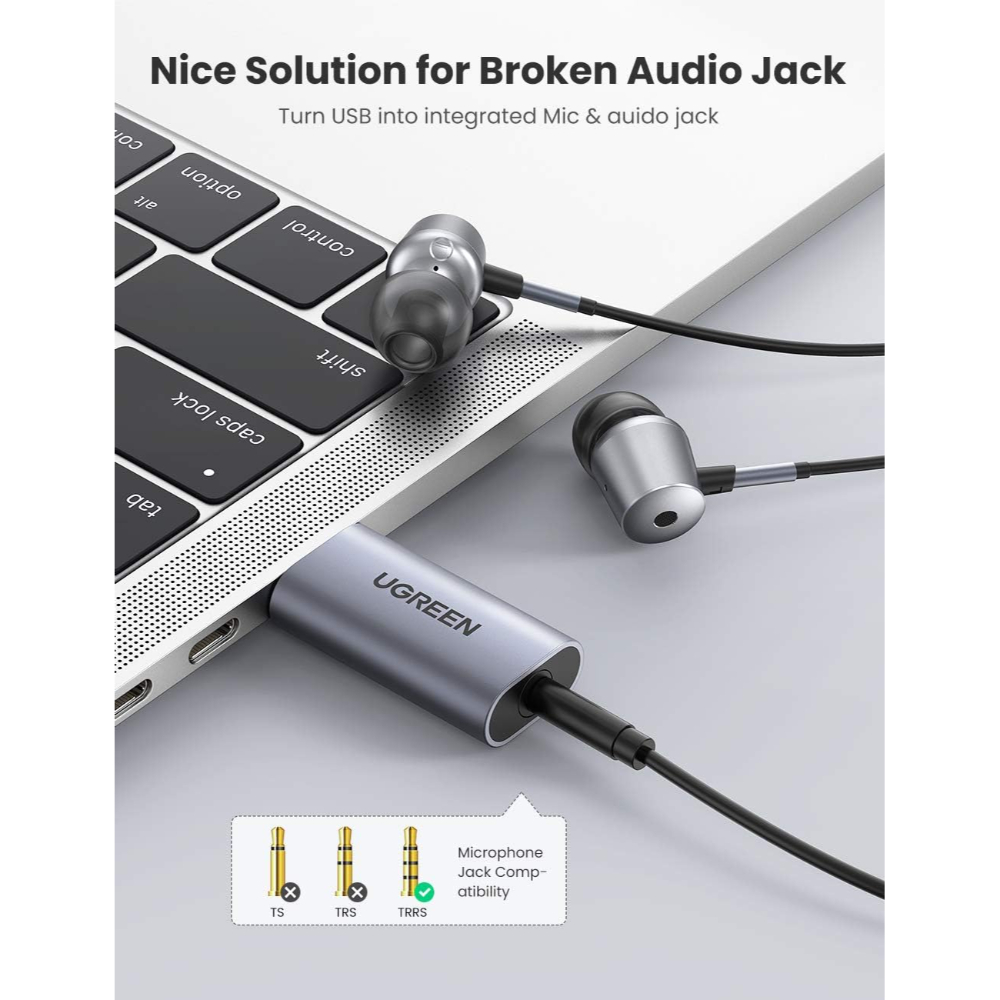 UGREEN 80864 USB TO 3.5MM STEREO SOUND ADAPTER - Image 8