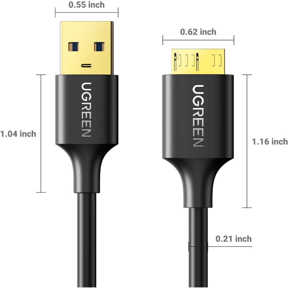 UGREEN 10841 USB 3.0 TO MICRO USB-B CABLE 1M - Image 9
