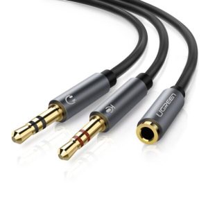 UGREEN 20899 3.5MM F/M TO 2 MALE AUDIO CABLE