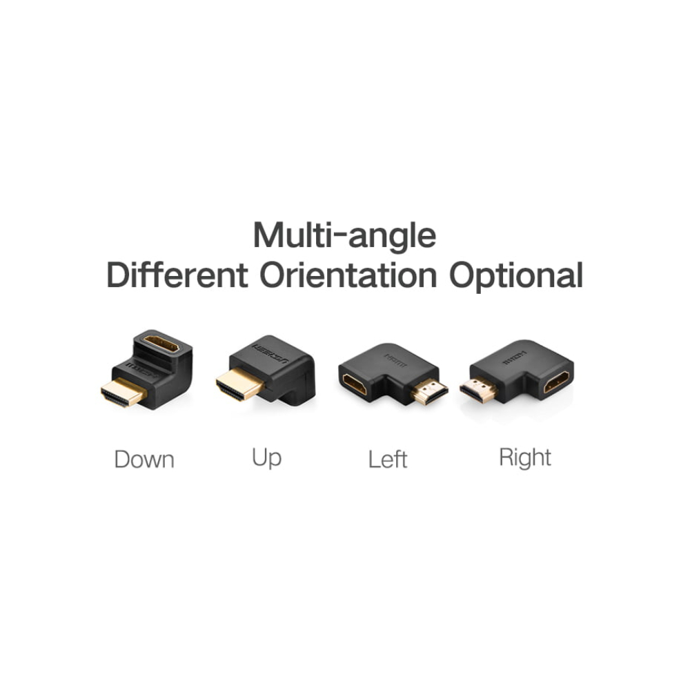 UGREEN 20109 HDMI MALE TO FEMALE ADAPTER DOWN - Image 4