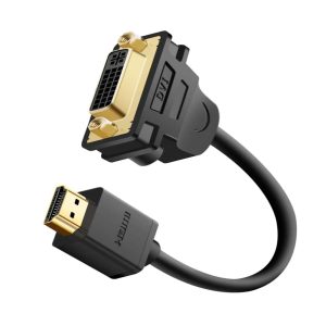 UGREEN 20136 HDMI MALE TO DVI FEMALE ADAPTER 22CM BLACK