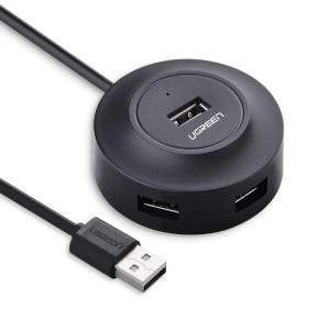 UGREEN 20277 4-PORTS USB 2.0 HUB 1M ( BLACK )