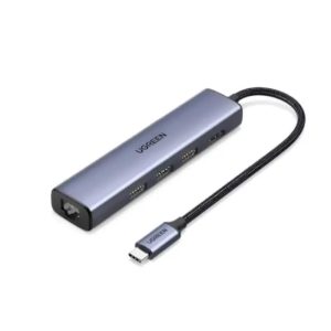 UGREEN 20934 5-IN-1 USB-C TO 3XUSB 3.0, 1X HDMI+RJ45 ADAPTER