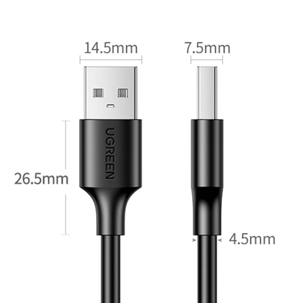 UGREEN 30136 USB 2.0 MALE TO MALE CABLE 3M BLACK - Image 9