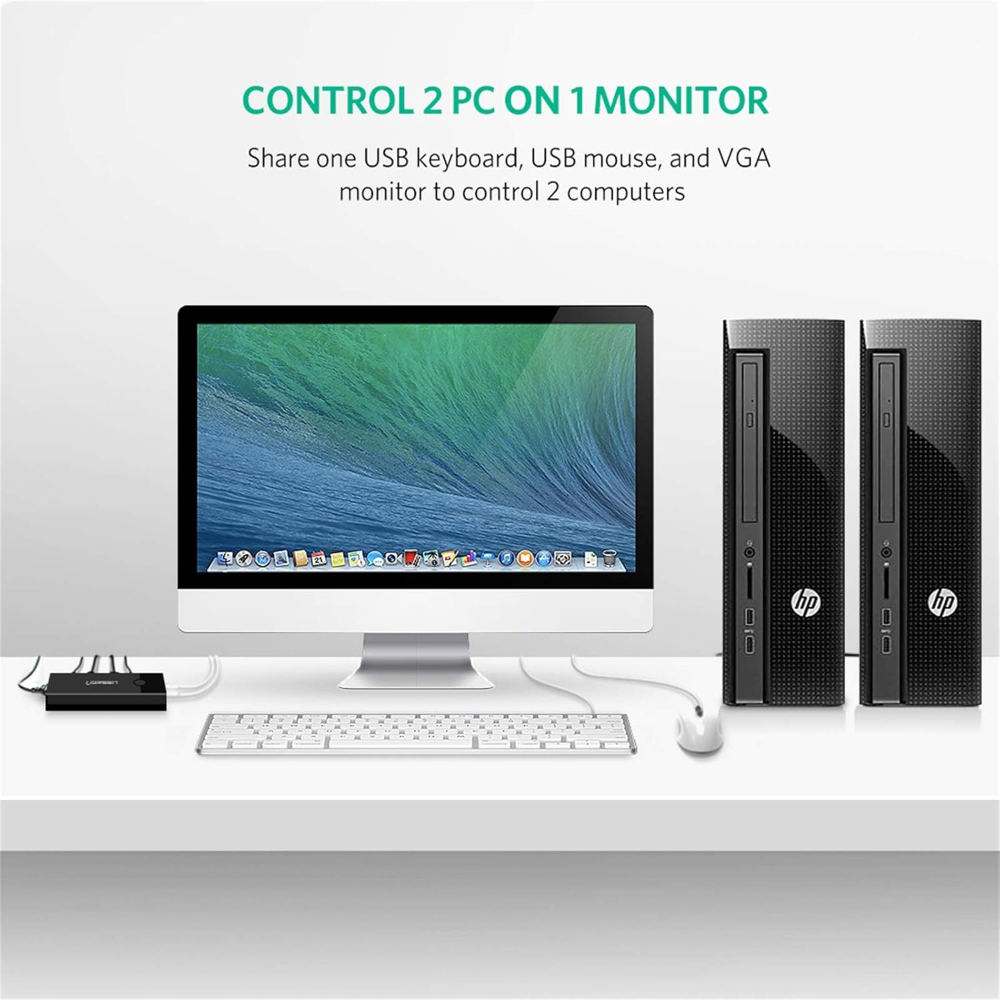 UGREEN 30357 2-PORT USB KVM SWITCH BOX - Image 6