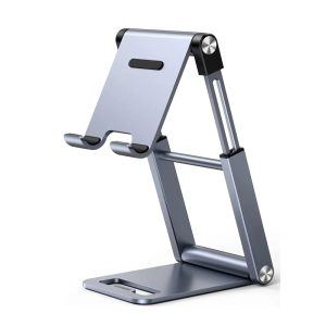 UGREEN 50324 MULTI-ANGLE ADJUSTABLE METAL DESKTOP PHONE STAND GREY