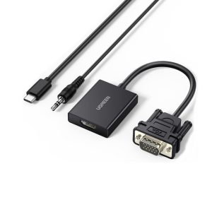 UGREEN 50945 VGA TO HDMI ADAPTER WITH AUDIO 1080P 60HZ