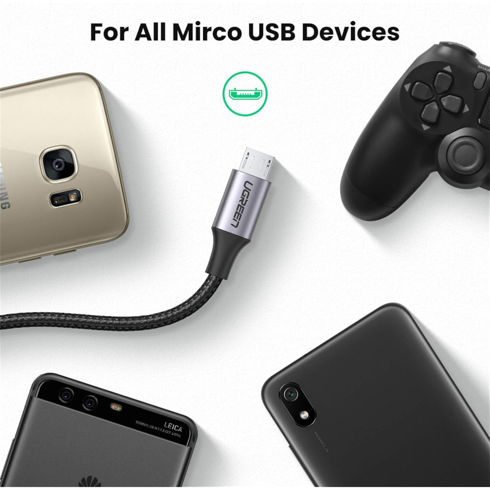 UGREEN 60148 MICRO USB CABLE ALUMINUM BRAID 2M - Image 8