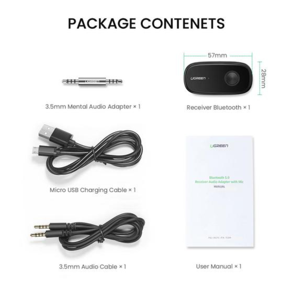 UGREEN 70304 BLUETOOTH RECEIVER AUDIO ADAPTER - Image 7