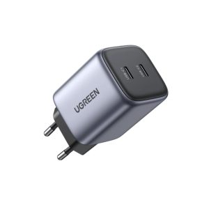 UGREEN 90573 NEXODE DUAL USB-C 45W GAN FAST CHARGER GRAY
