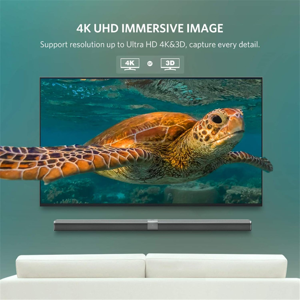 UGREEN 10244 DISPLAY PORT TO DISPLAY PORT CABLE 1M 4K@60HZ 3D BLACK - Image 4