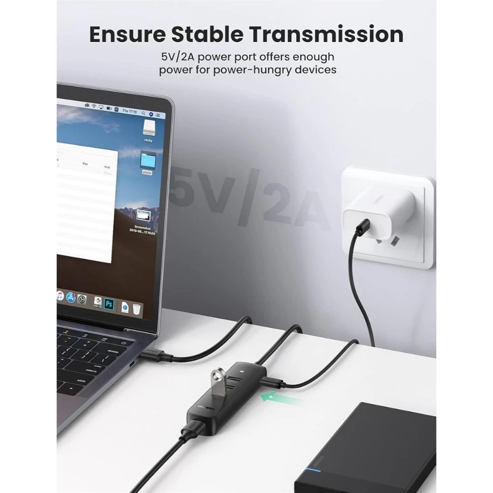 UGREEN 10915 4-PORTS USB 3.0 HUB - Image 4