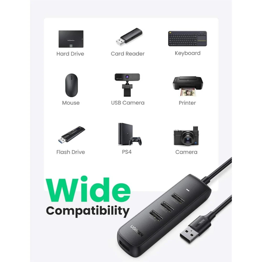 UGREEN 10915 4-PORTS USB 3.0 HUB - Image 5