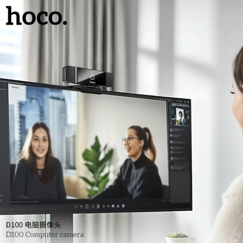 Hoco D100 Full HD 1080P Webcam with Dual Microphone - Image 3