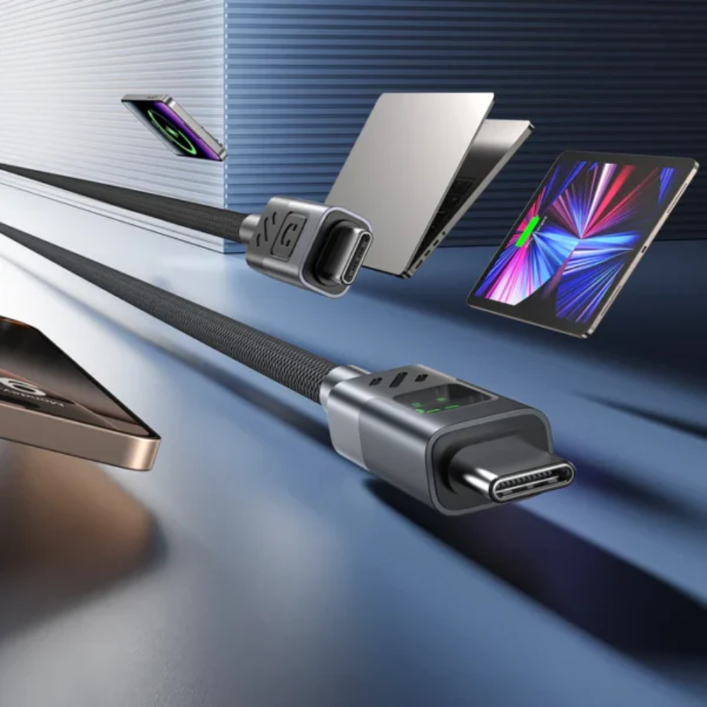 UNITEK C14158ABK01-2M USB-C TO C CHARGING CABLE WITH LED DISPLAY 60W 2M BRAIDED (Copy) - Image 13