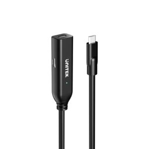 UNITEK U1335ABK01 USB-C MALE TO F/M ACTIVE EXTENSION CABLE 5M 10GBPS