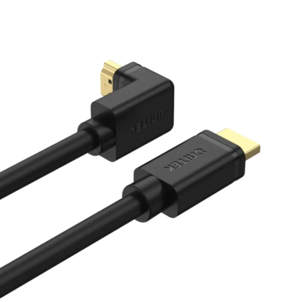 UNITEK Y-C1002 HDMI TO HDMI RIGHT ANGLE 90° CABLE 3M 4K@60HZ - Image 7