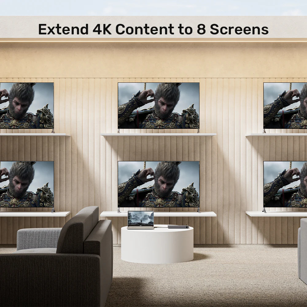UNITEK V1132A01-EU HDMI SPLITTER 1 IN 8 OUT 4K@30HZ - Image 4