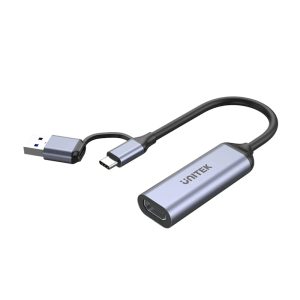 UNITEK V1167A HDMI TO USB-C/A VIDEO CAPTURE CARD 4K 15CM